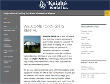 Tablet Screenshot of knightsrental.com